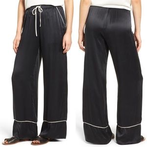 MAJORELLE Eaton 100% Silk Wide Leg Pants Size S